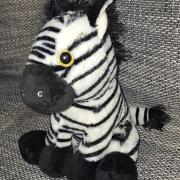 25cm magas plüss zebra