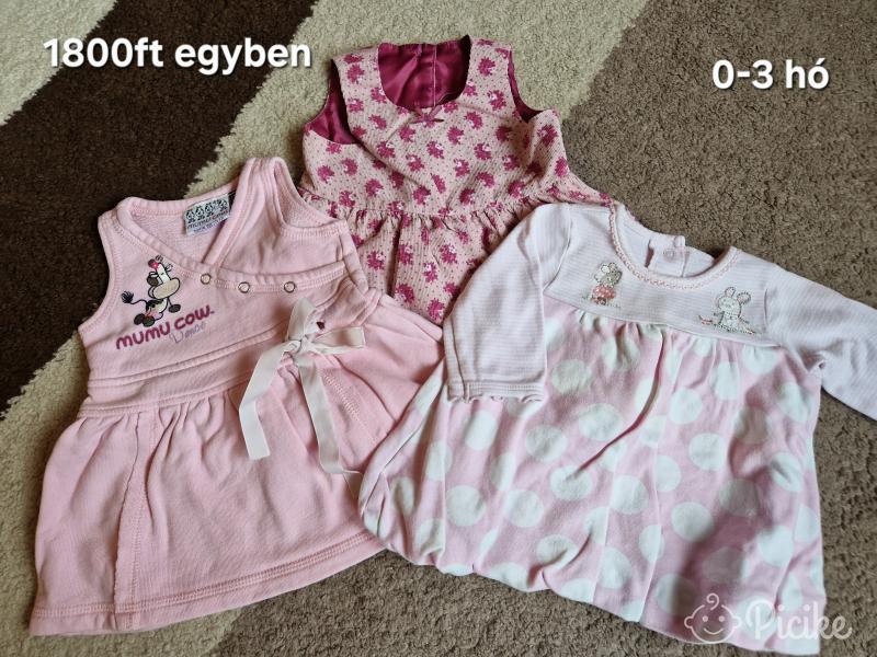 Kislány ruhák 0-3 hó