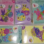 Kreatív játék csomag, húsvéti jellegű, 5 csomag, minden csomagban 4 db figura