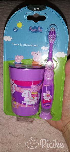 Peppa malac lila időmérős fogkefe