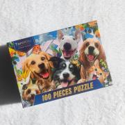 Vicces állatos kirakó 100db