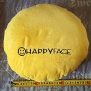 Happy Face emoji párna - sárga plüss
