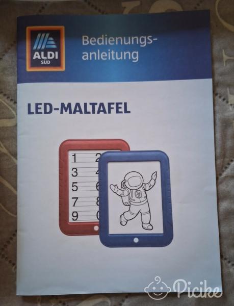 ALDI LED-MALTAFEL LCD rajztábla - 6 szín, 30 sablon
