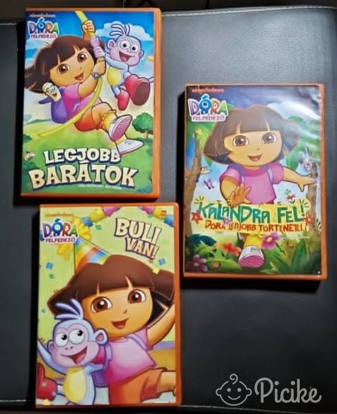 3x Dora a felfedező DVD szett