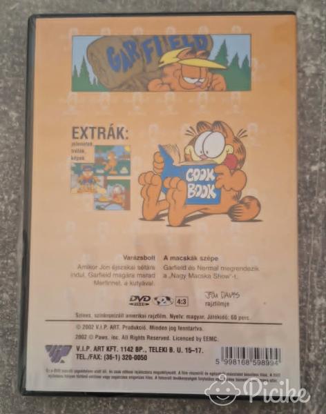 Garfield magyar nyelvű DVD,bontatlan
