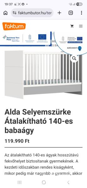Faktum Alda selyemszürke babaágy