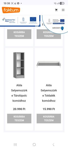 Faktum Alda selyemszürke pelenkázó komód