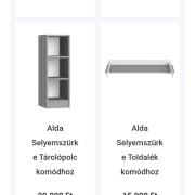 Faktum Alda selyemszürke pelenkázó komód