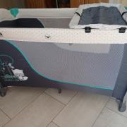 Hauck utazóágy - Forest print turquoise